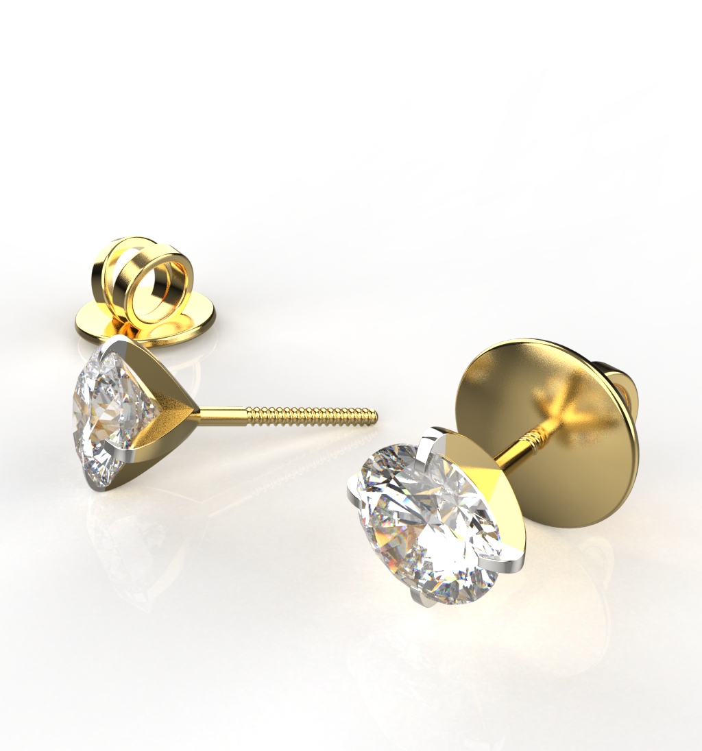 Gold Stud Earrings - Invisible Set Studs Small | Ana Luisa | Online Jewelry  Store At Prices You'll Love