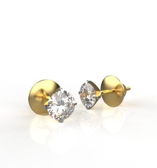 10 Cents Solitaire Stud Earrings