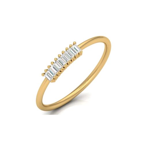 Gold Baguette Diamond Ring