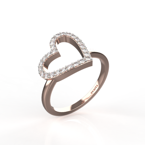 Rose Gold Heart Ring