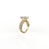 Crushed Ice Moissanite Solitaire Ring