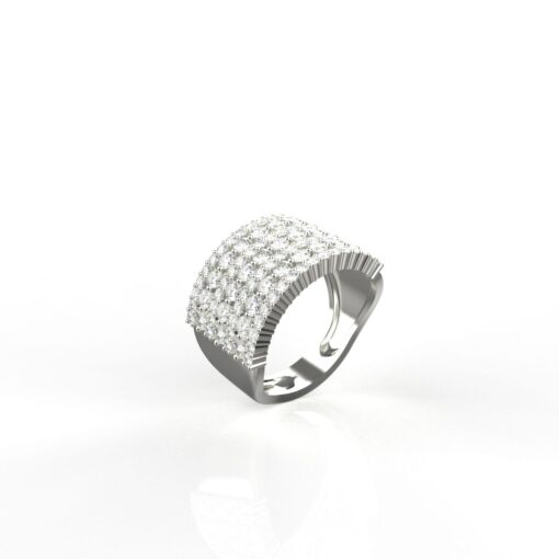 White Gold Cocktail Ring