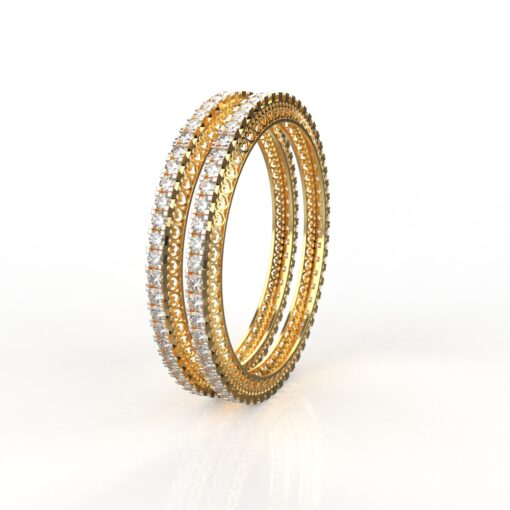 Line Diamond Bangle