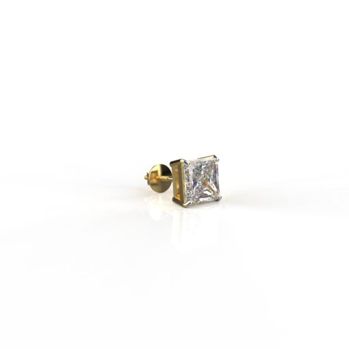 Princess Cut Solitaire Unisex